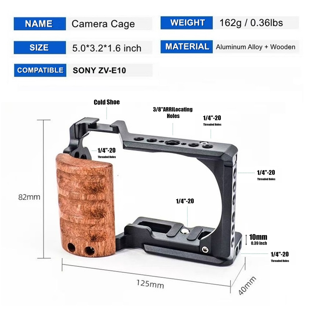 Jaula de cámara profesional pa - Sony Camera Zv-E10 reseña y precio