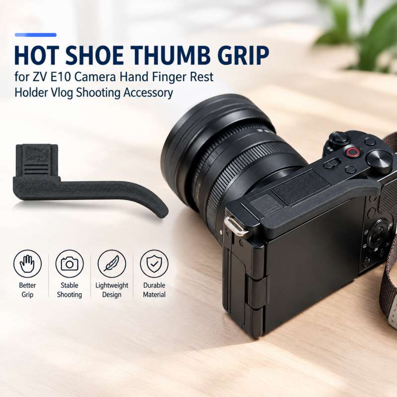 Empuñadura de dedo para zapata - Sony Camera Zv-E10 reseña y precio